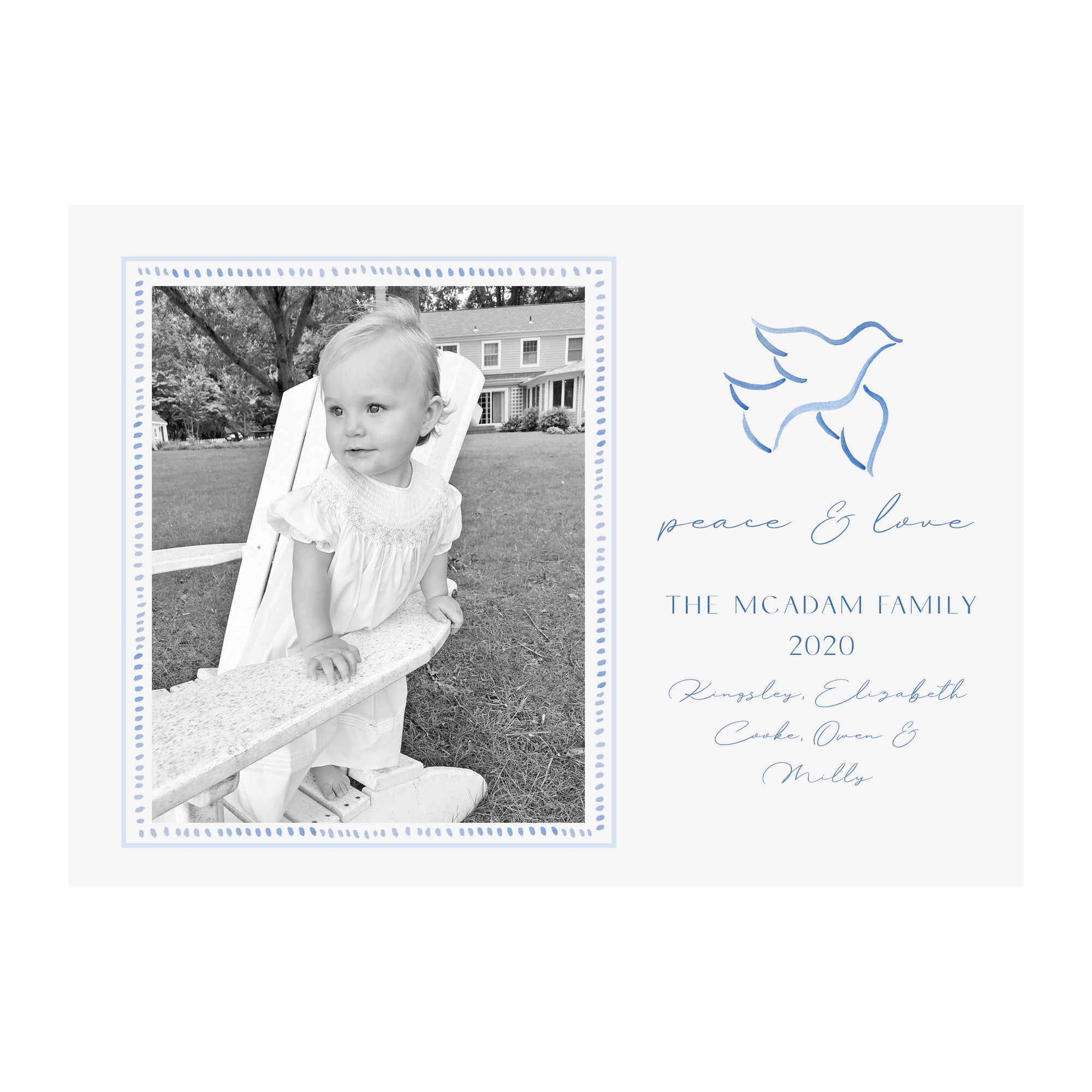 Peace Dove Holiday Photo Cards
