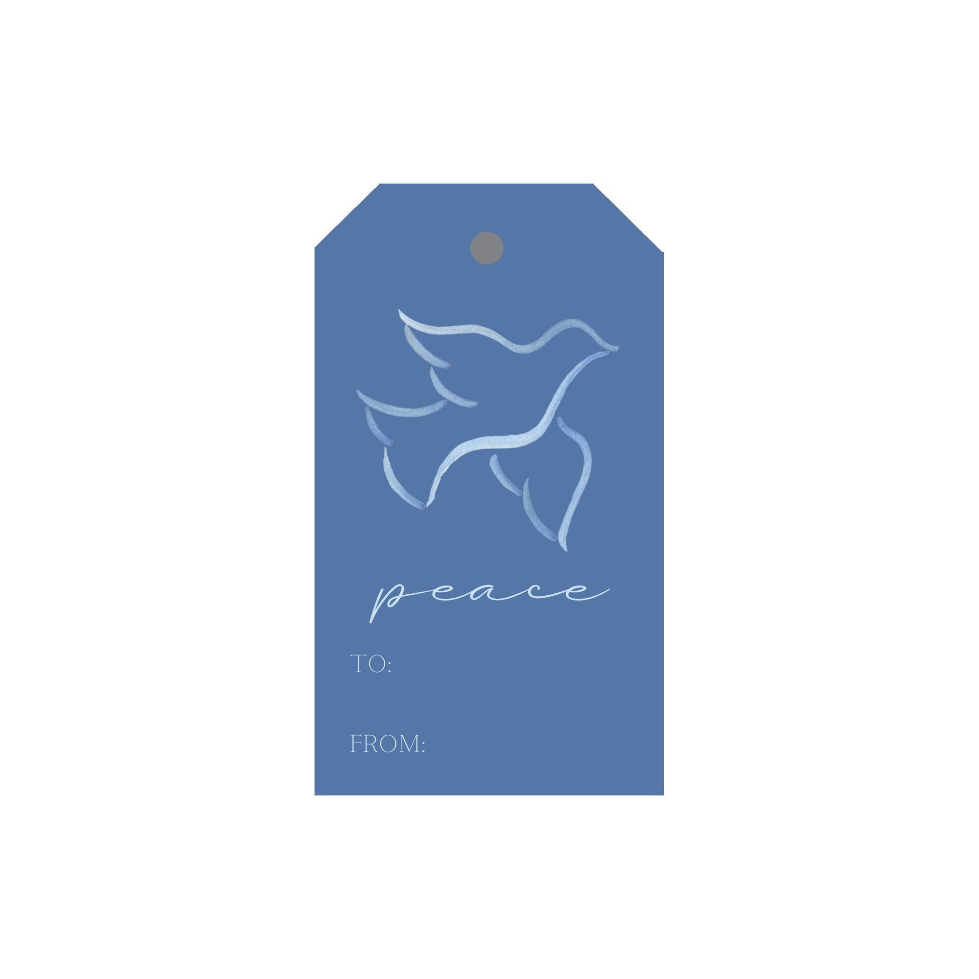 Peace Dove Luggage Gift Tags