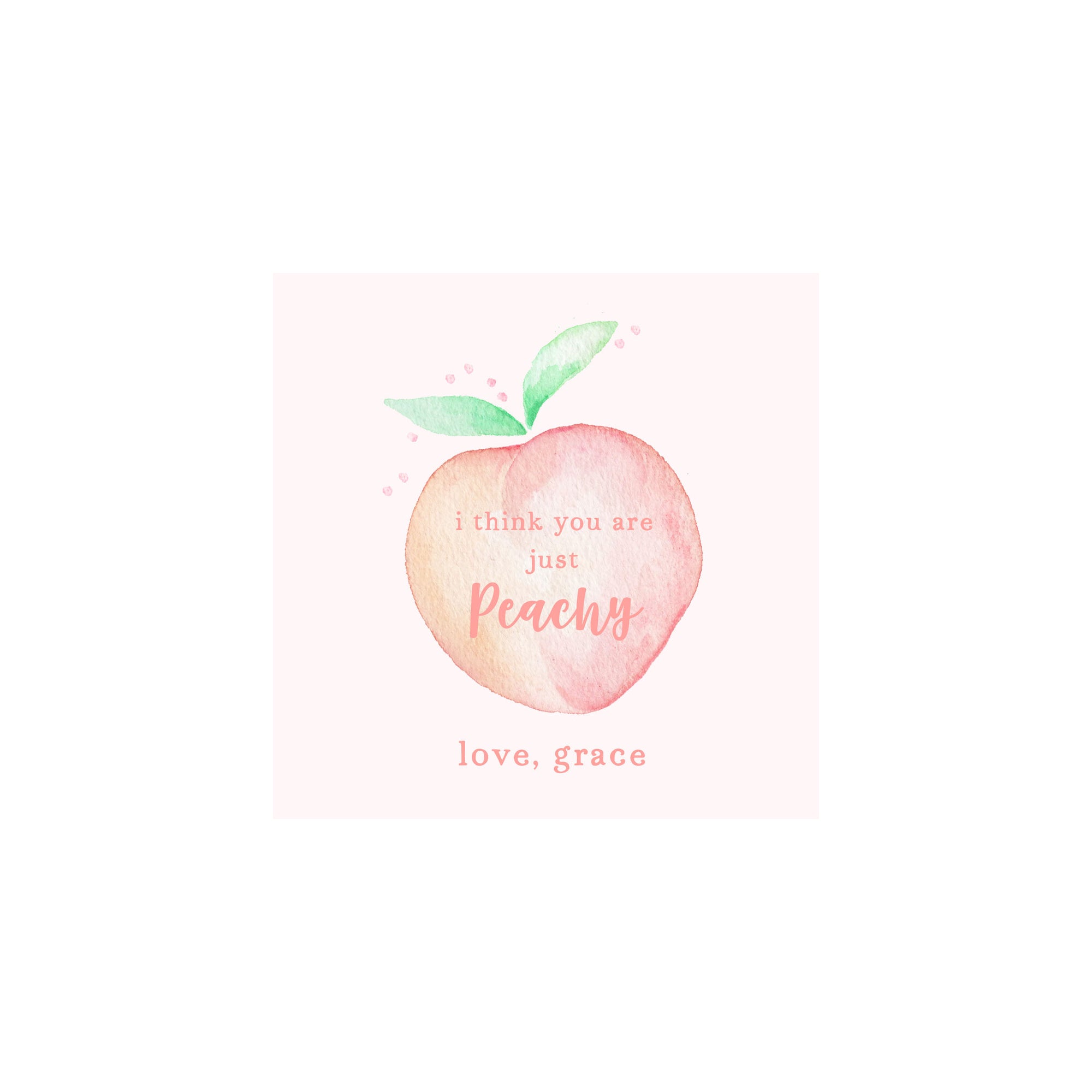 Peachy Peach Valentine Gift Tags & Stickers