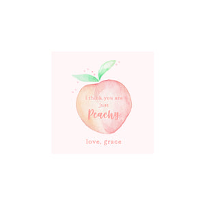 Peachy Peach Valentine Gift Tags & Stickers
