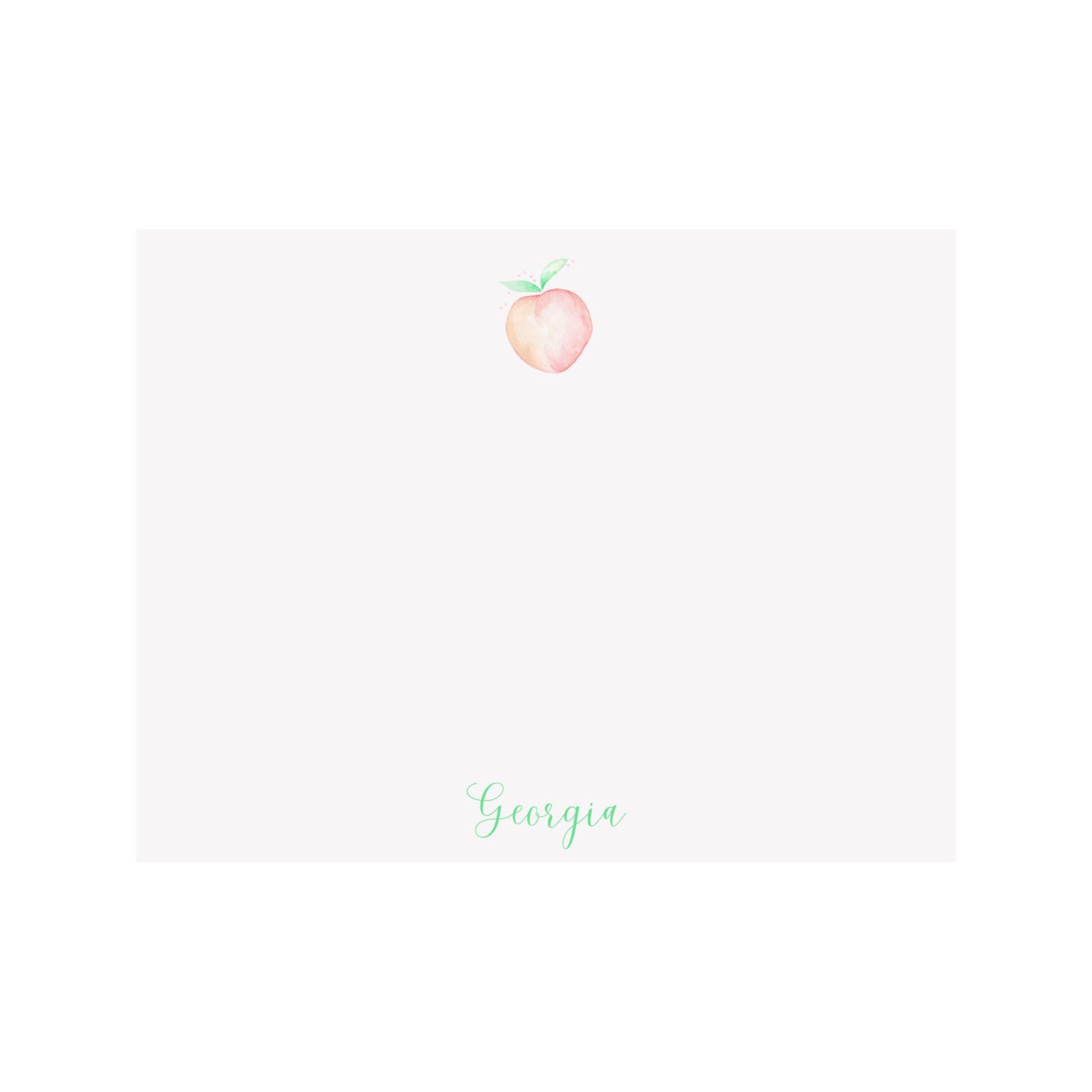 Peach Personalized Stationery