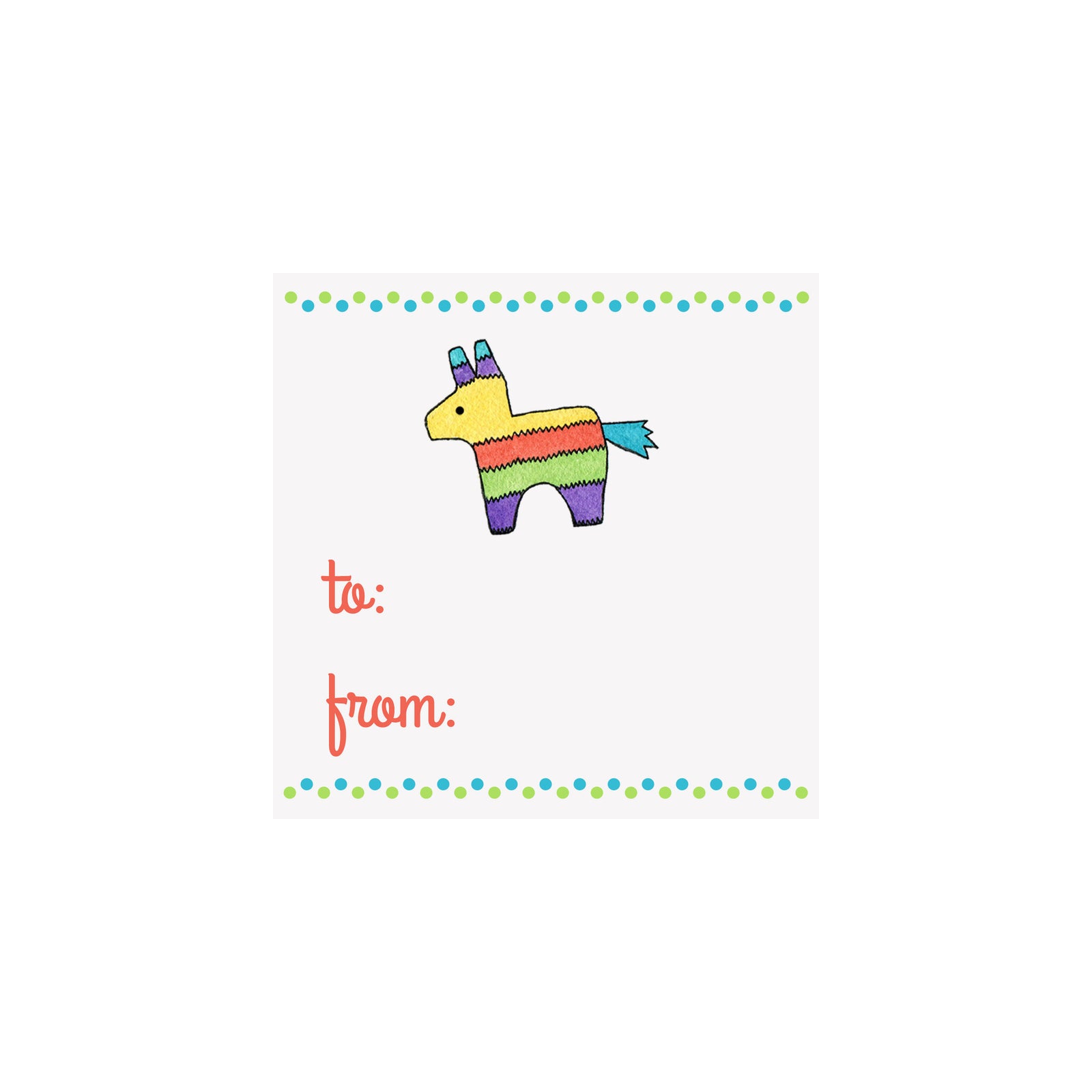 Pinata Gift Tag