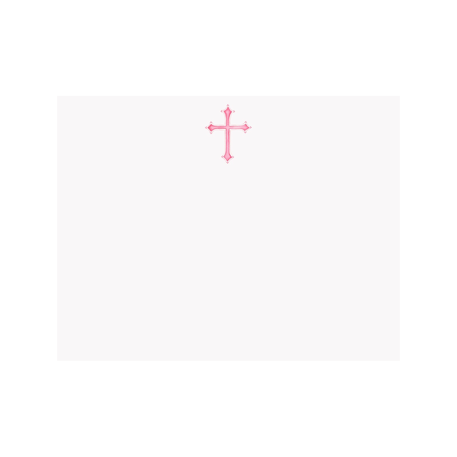 Pink Cross Note Card