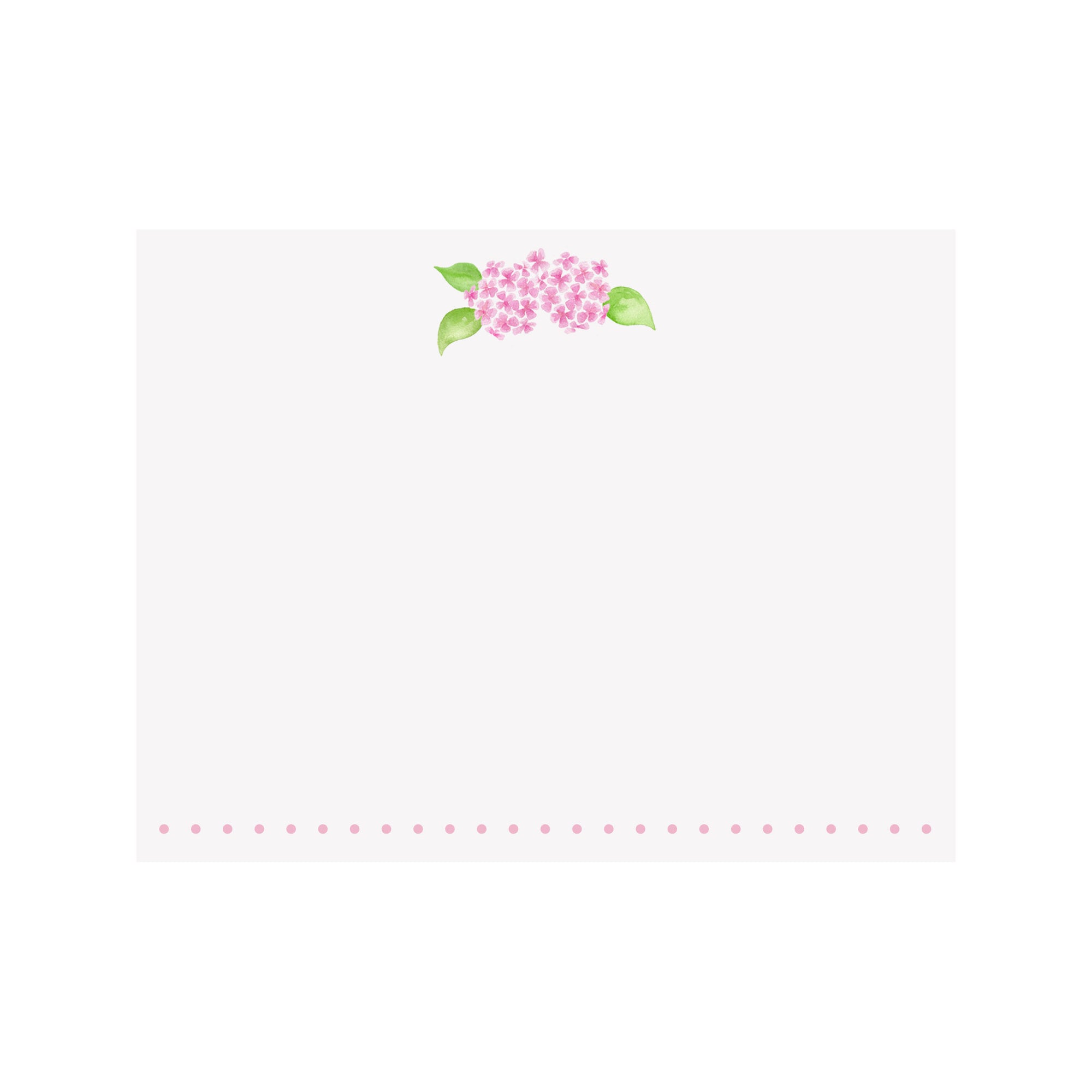 Hydrangea Note Card- Pink