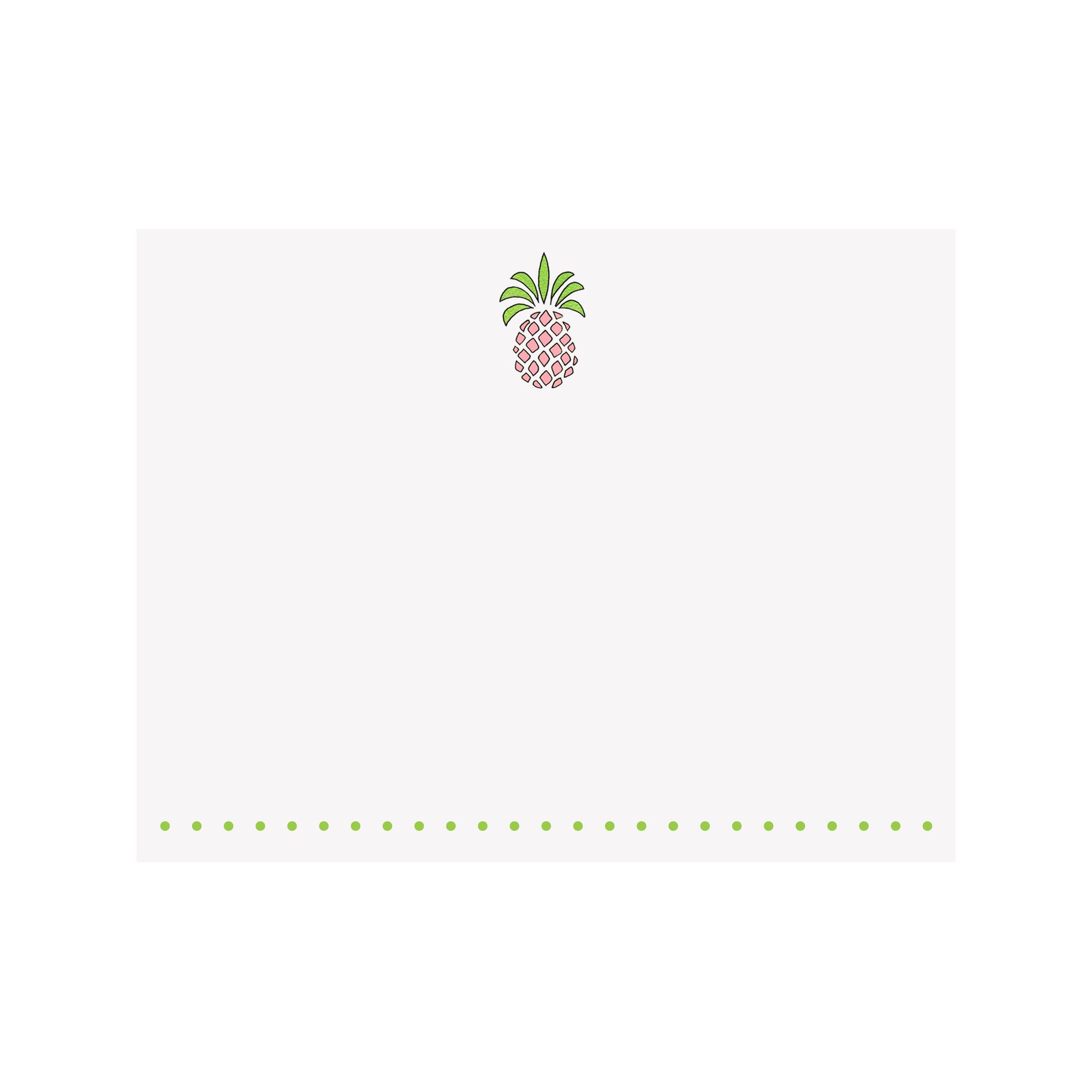 Pink Pineapple Note Card