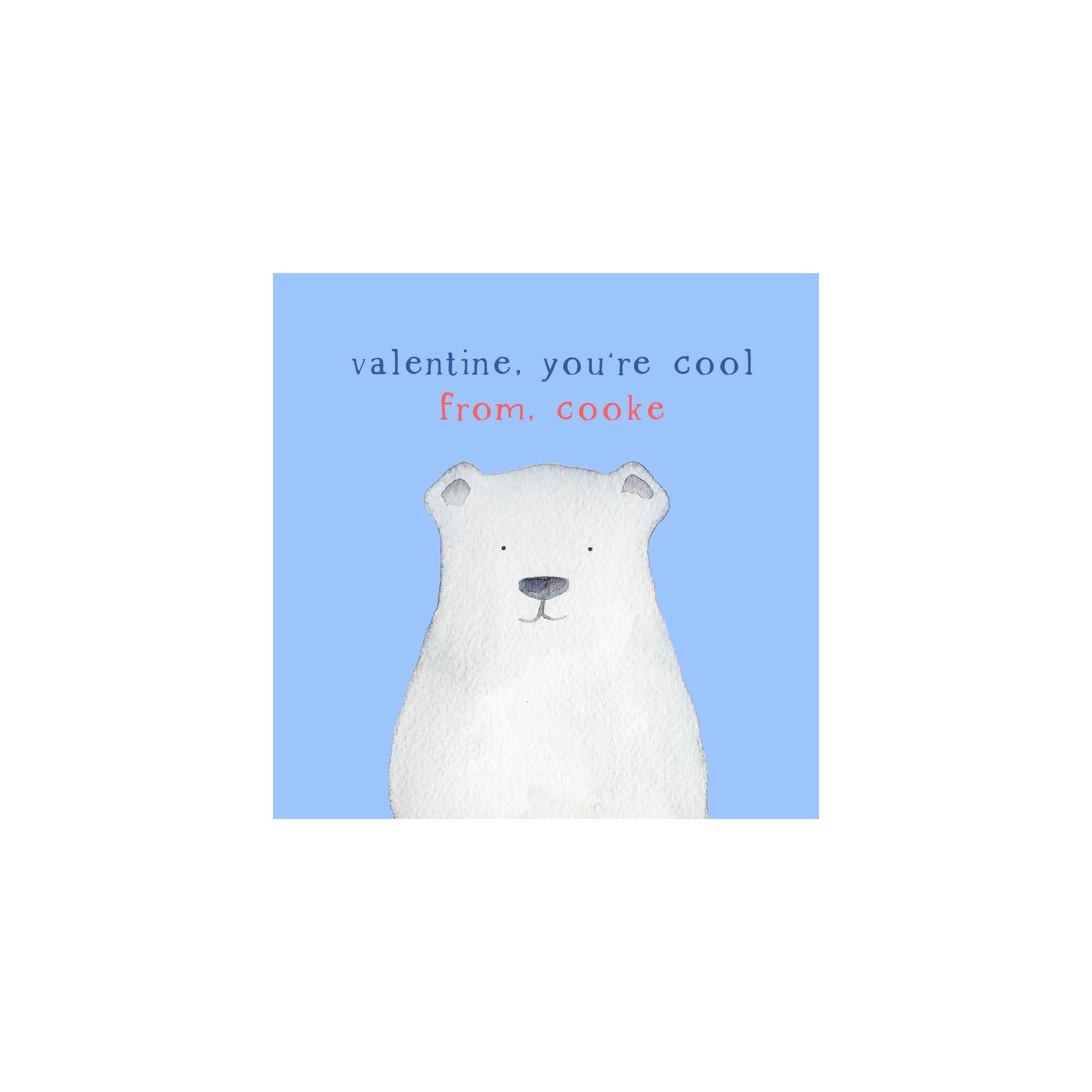 Polar Bear Valentine Gift Tags & Stickers