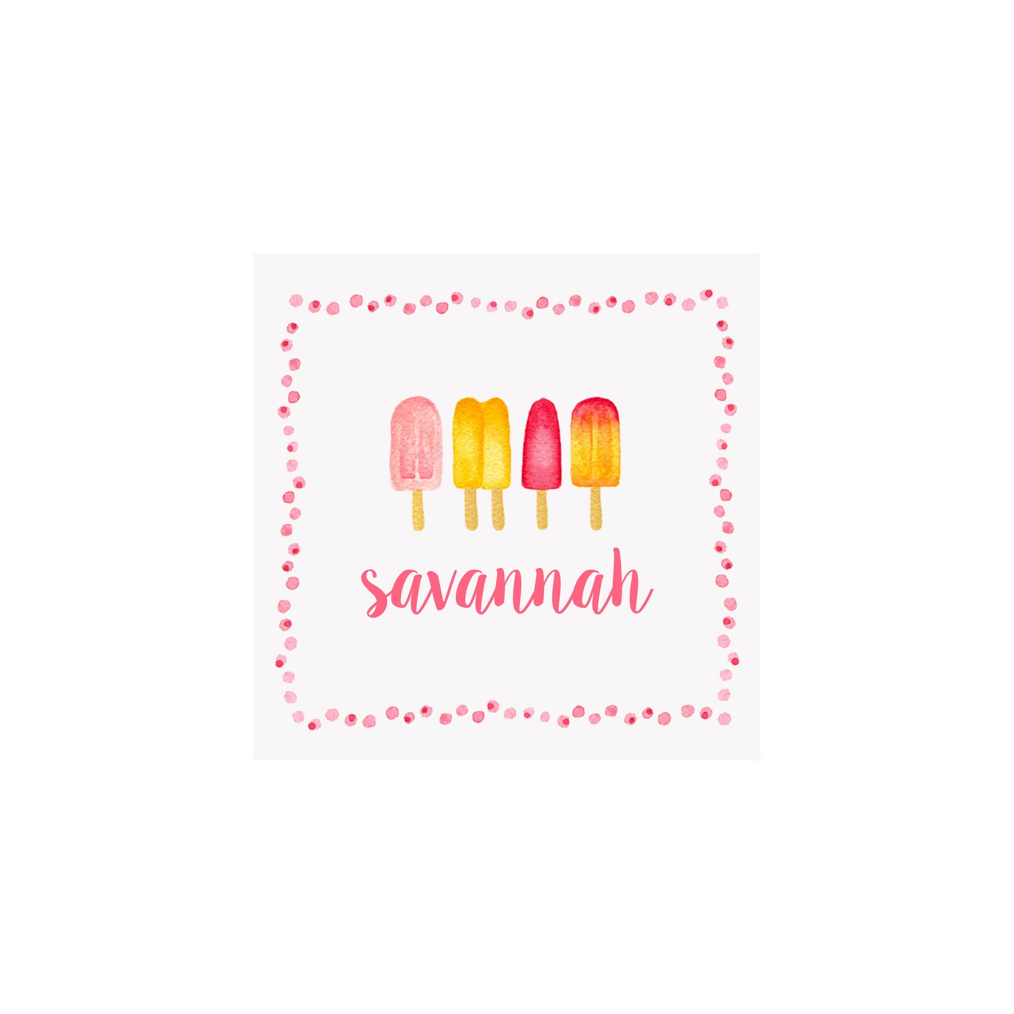 Popsicles Gift Tags & Stickers