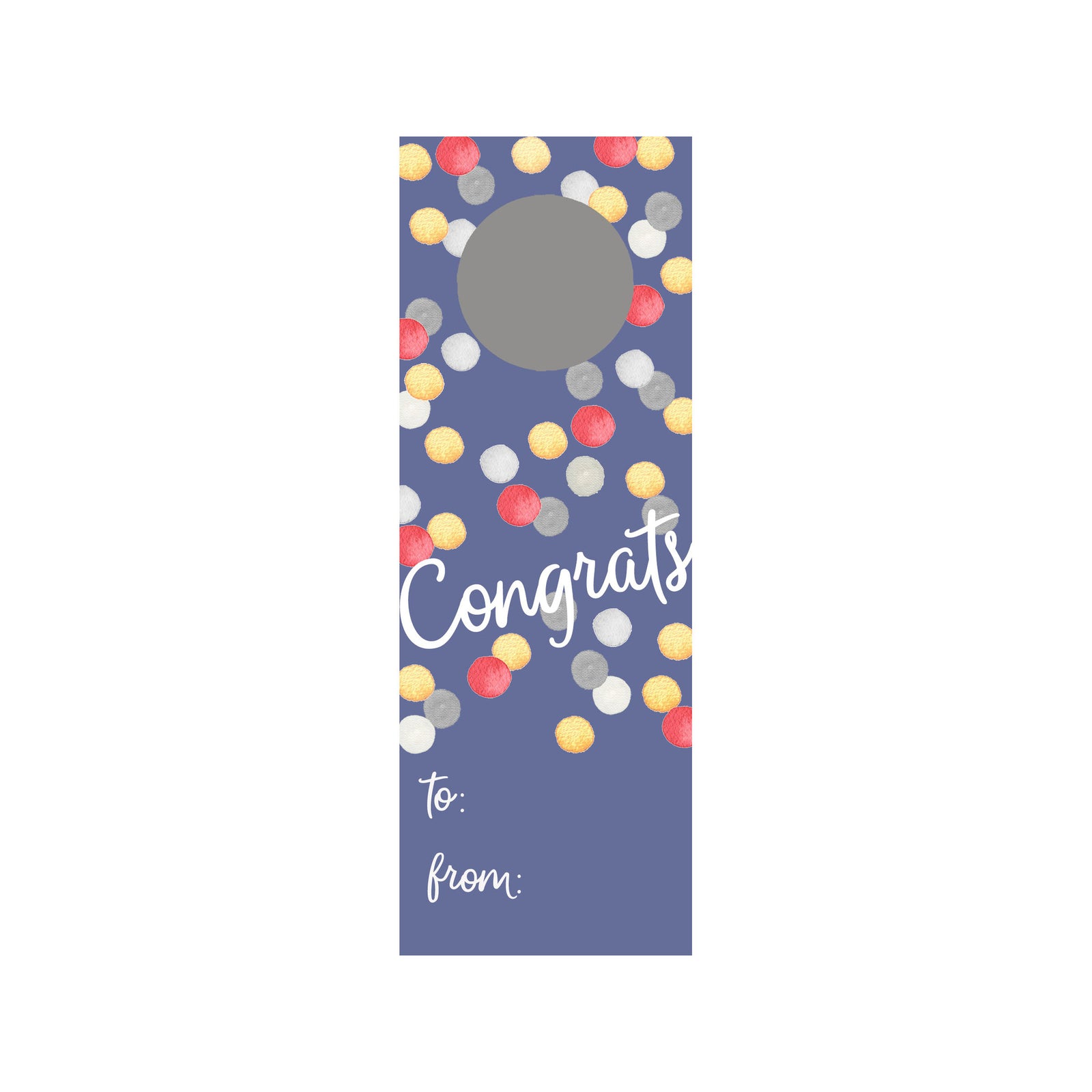 Celebratory Dots Wine Tag