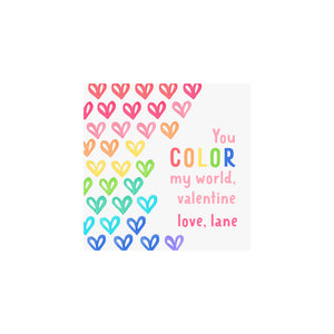 Rainbow Hearts Gift Tags & Stickers