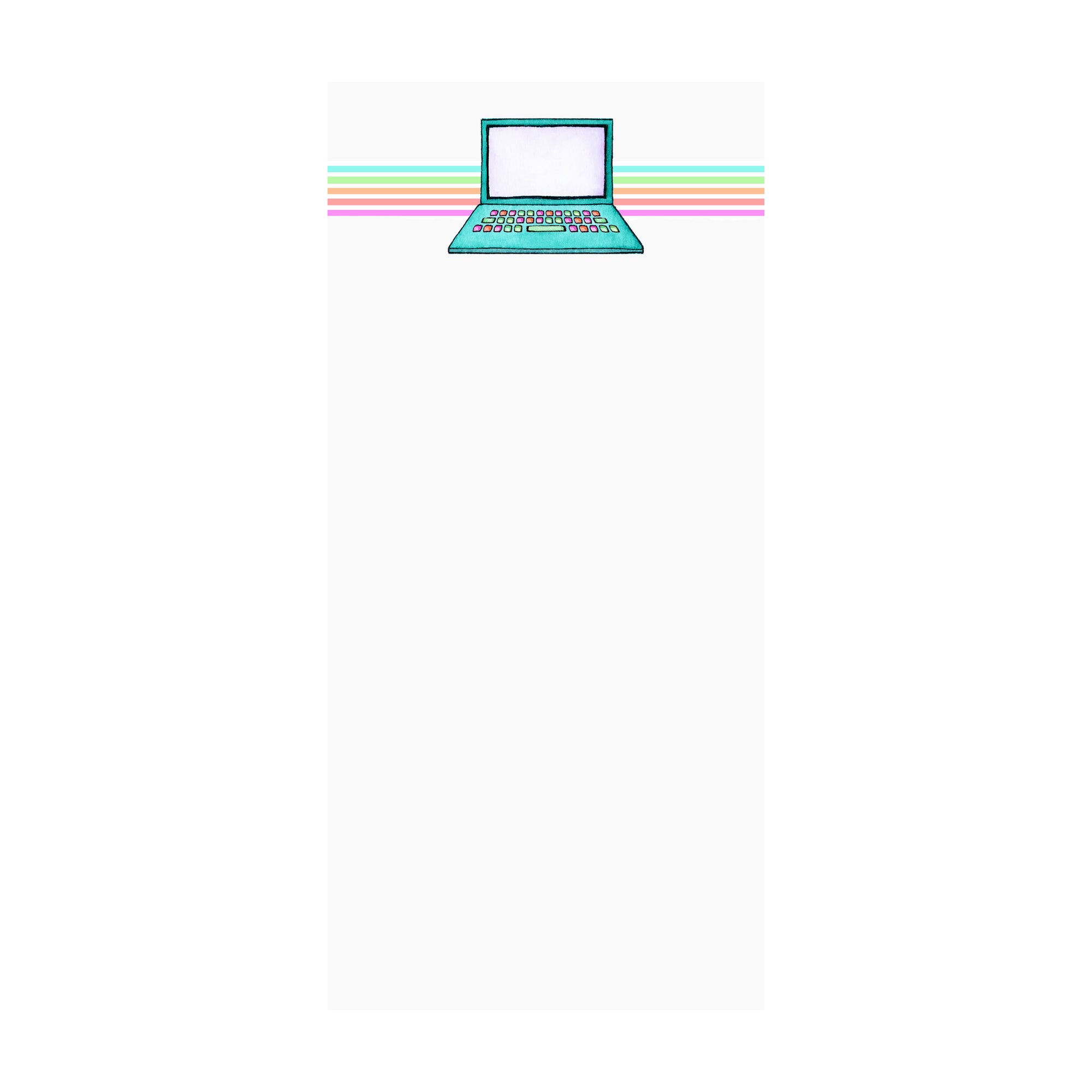 Laptop Notepad- Teal