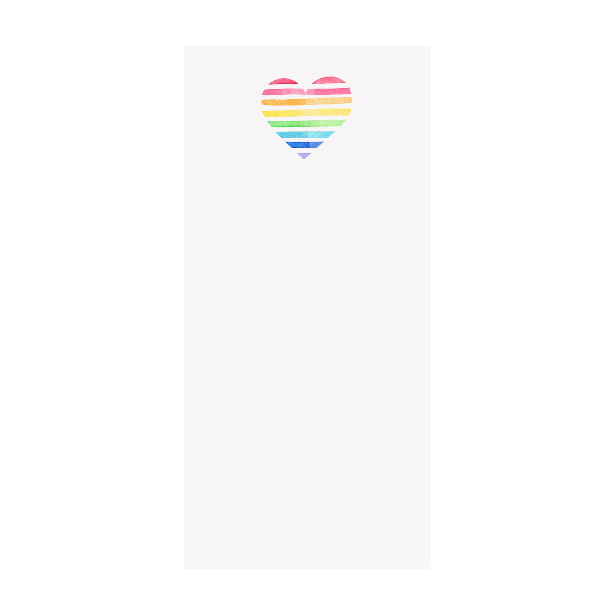Rainbow Heart Notepad