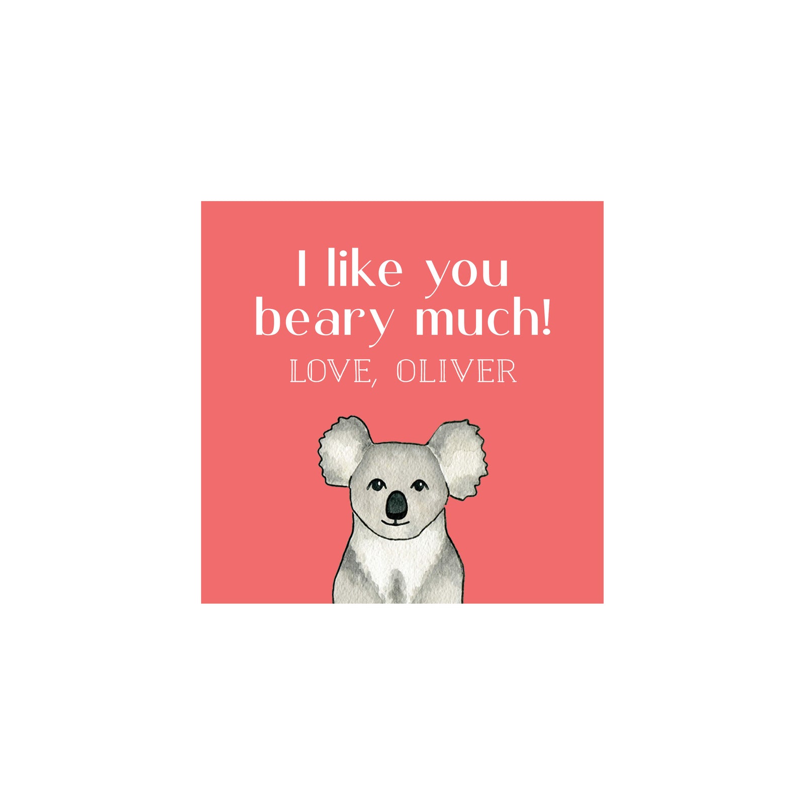 Beary Valentine Gift Tags & Stickers- Red