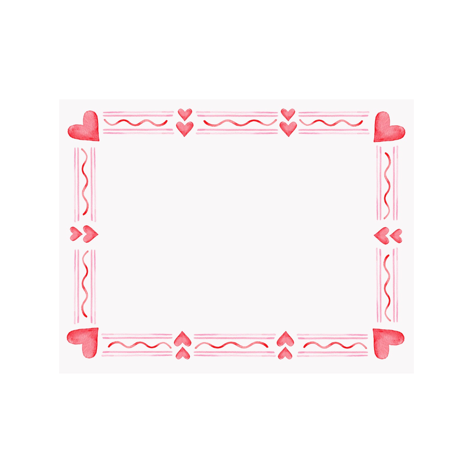 Ribbon Hearts Note Card