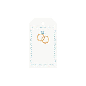 Wedding Rings Luggage Gift Tags