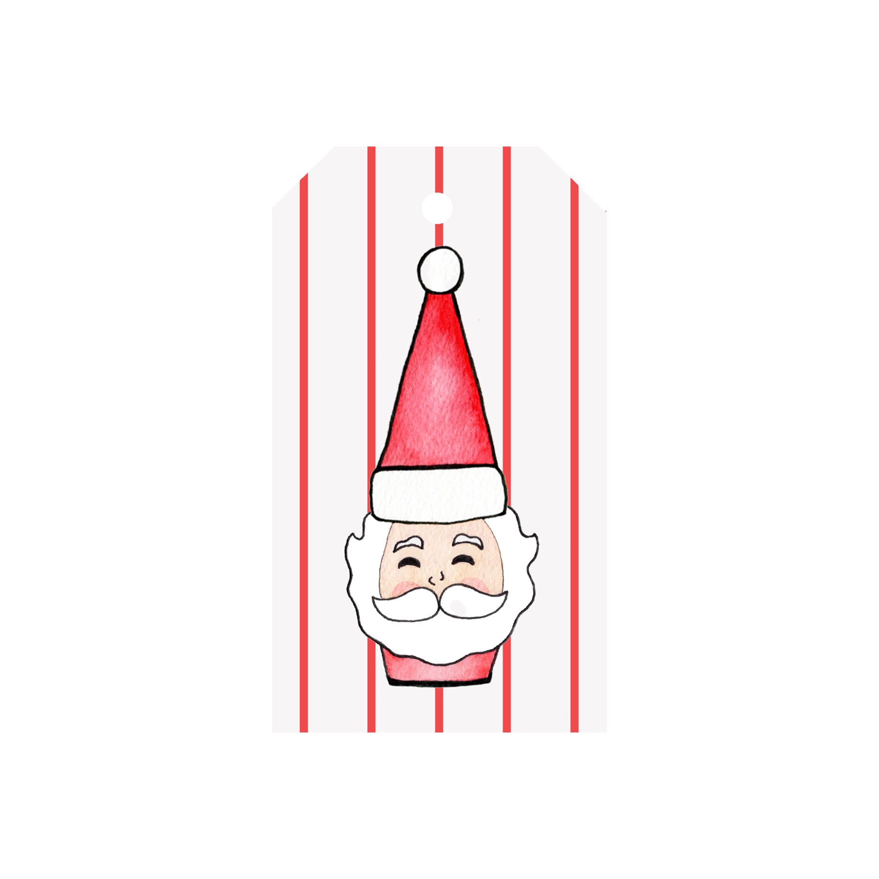 Santa Luggage Gift Tags