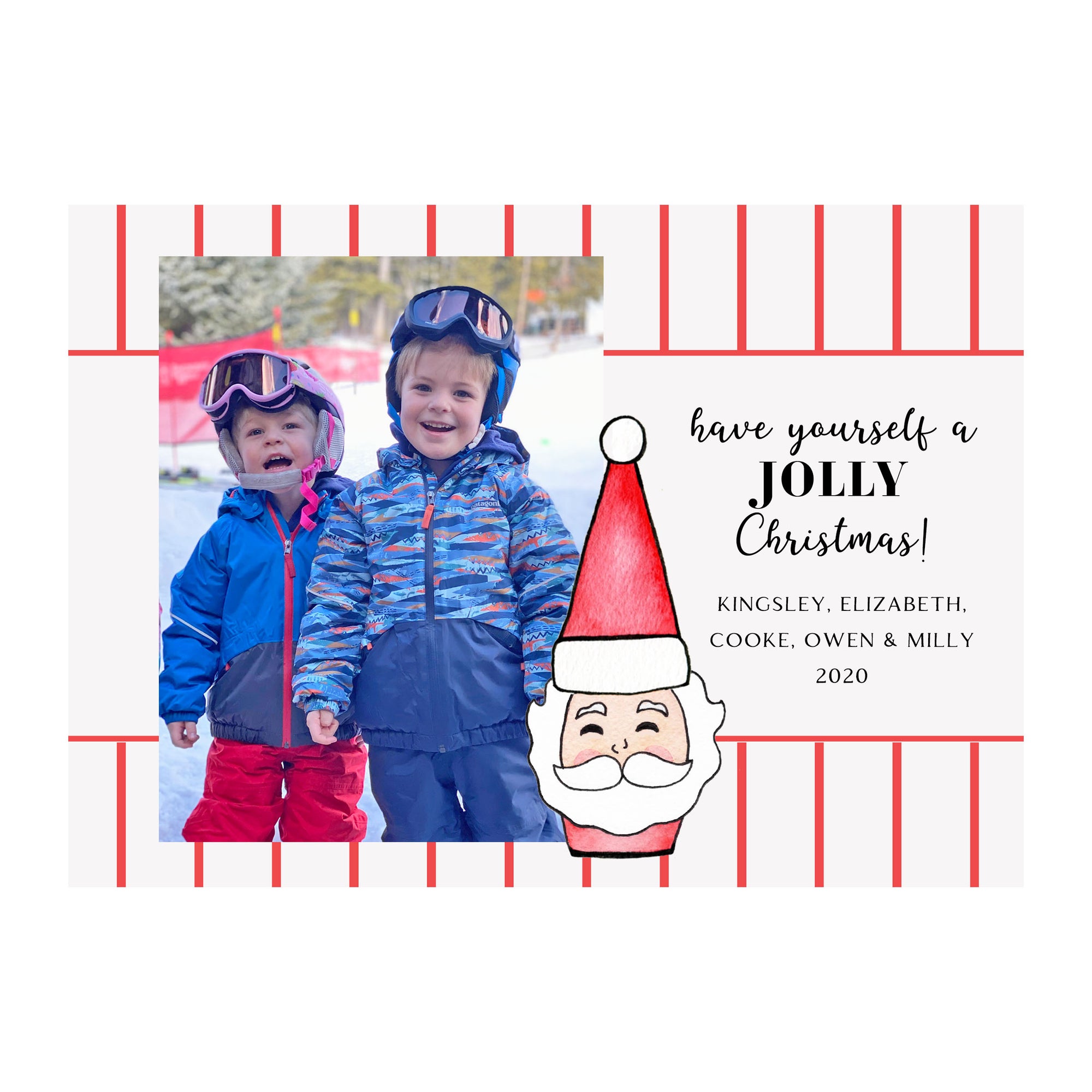 Santa Holiday Photo Cards