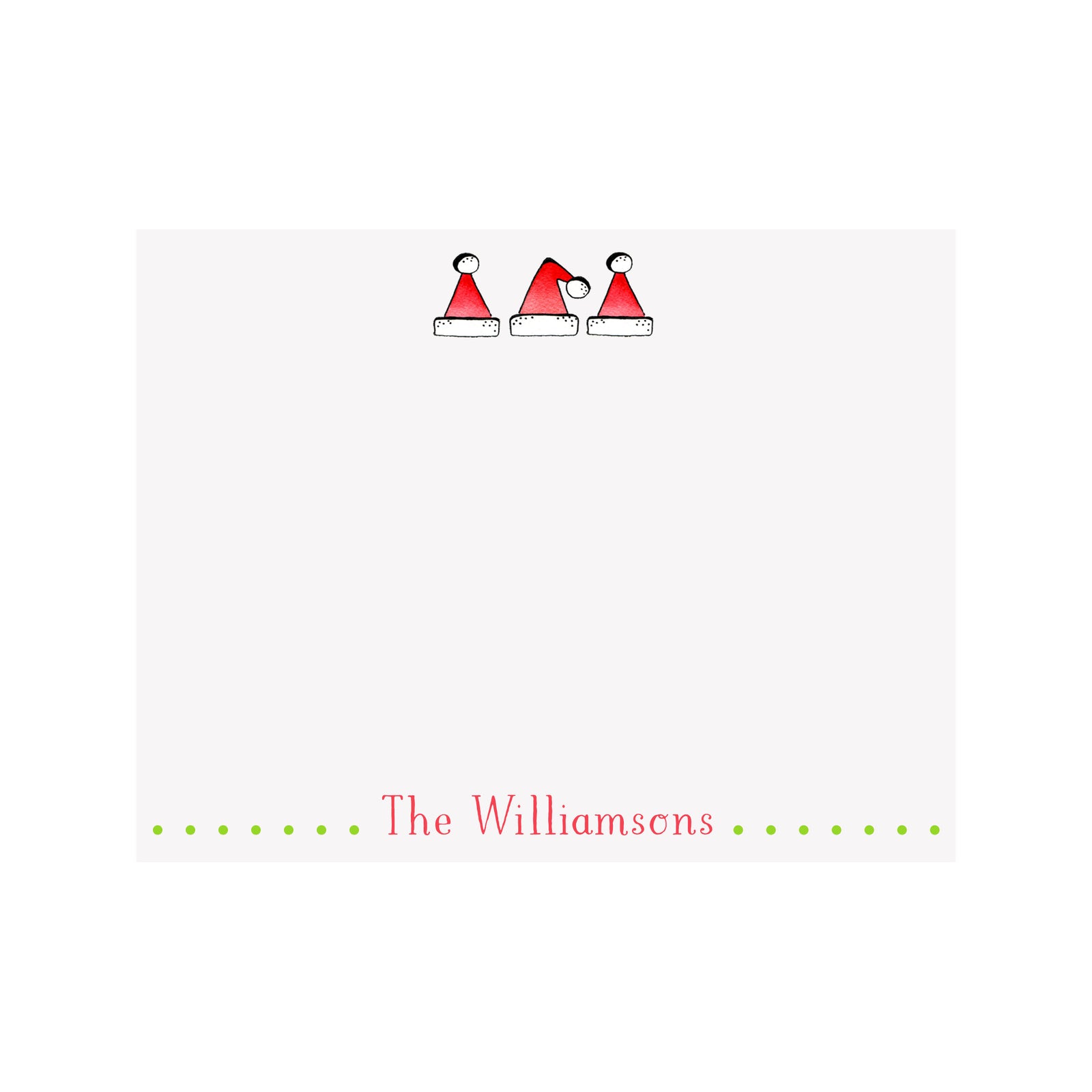 Santa Hats Stationery