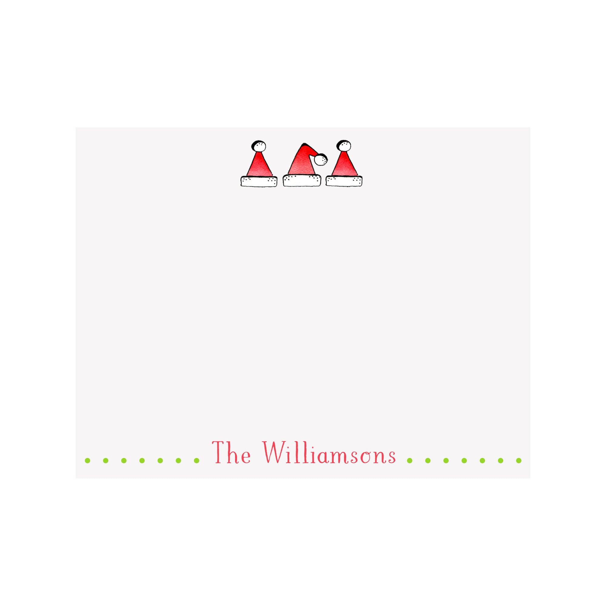 Santa Hats Stationery