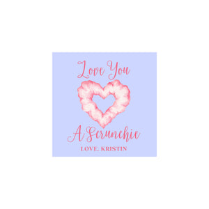 Scrunchie Valentine Gift Tags & Stickers
