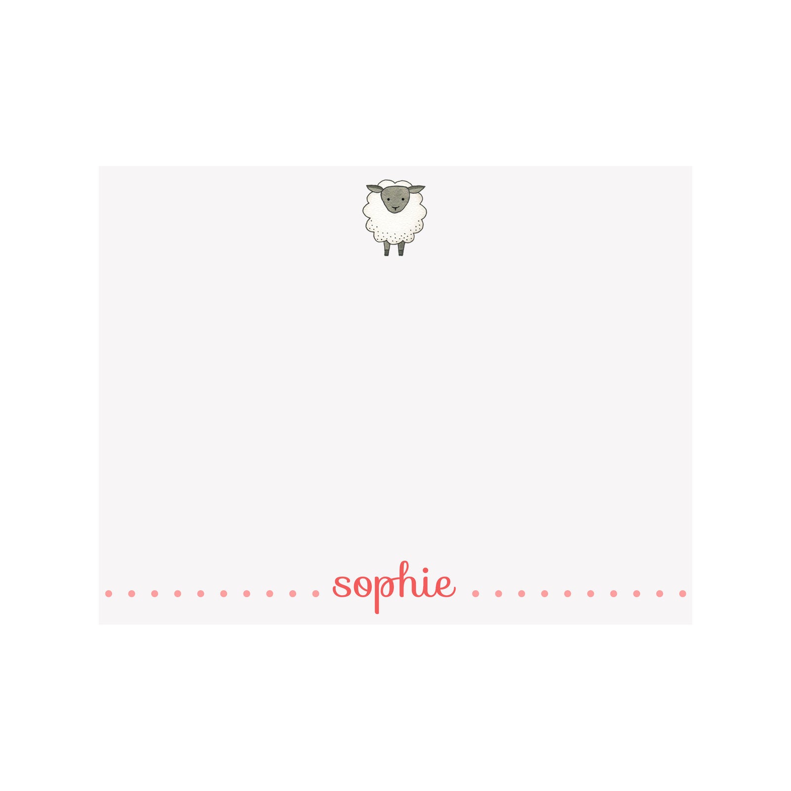 Sheep Stationery- Pink