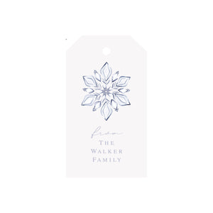 Snowflake Personalized Luggage Gift Tags