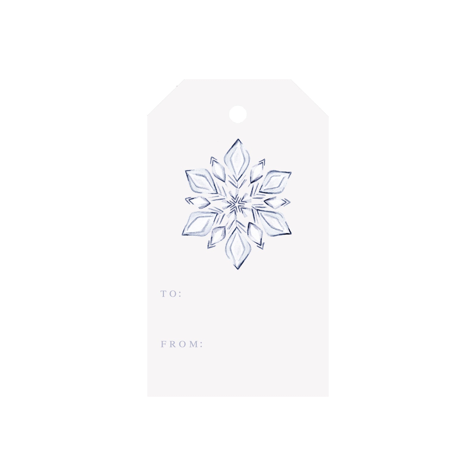 Snowflake Luggage Gift Tags
