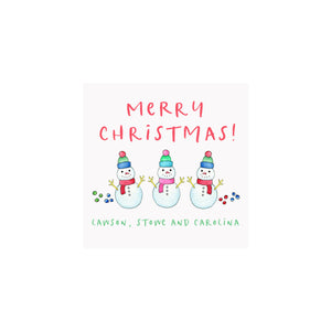 Snowman Personalized Gift Tags & Stickers