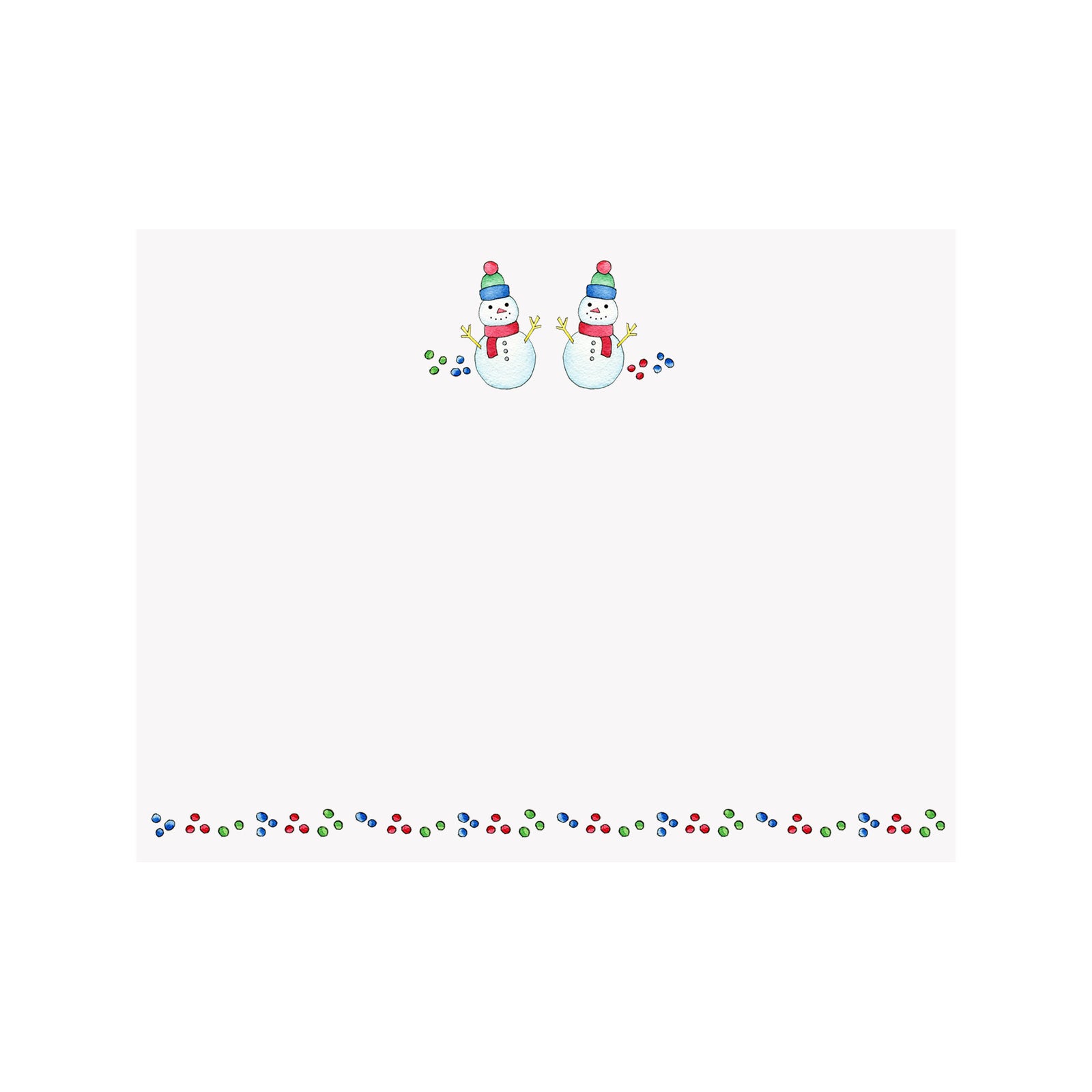 Snowman Holiday Note Card