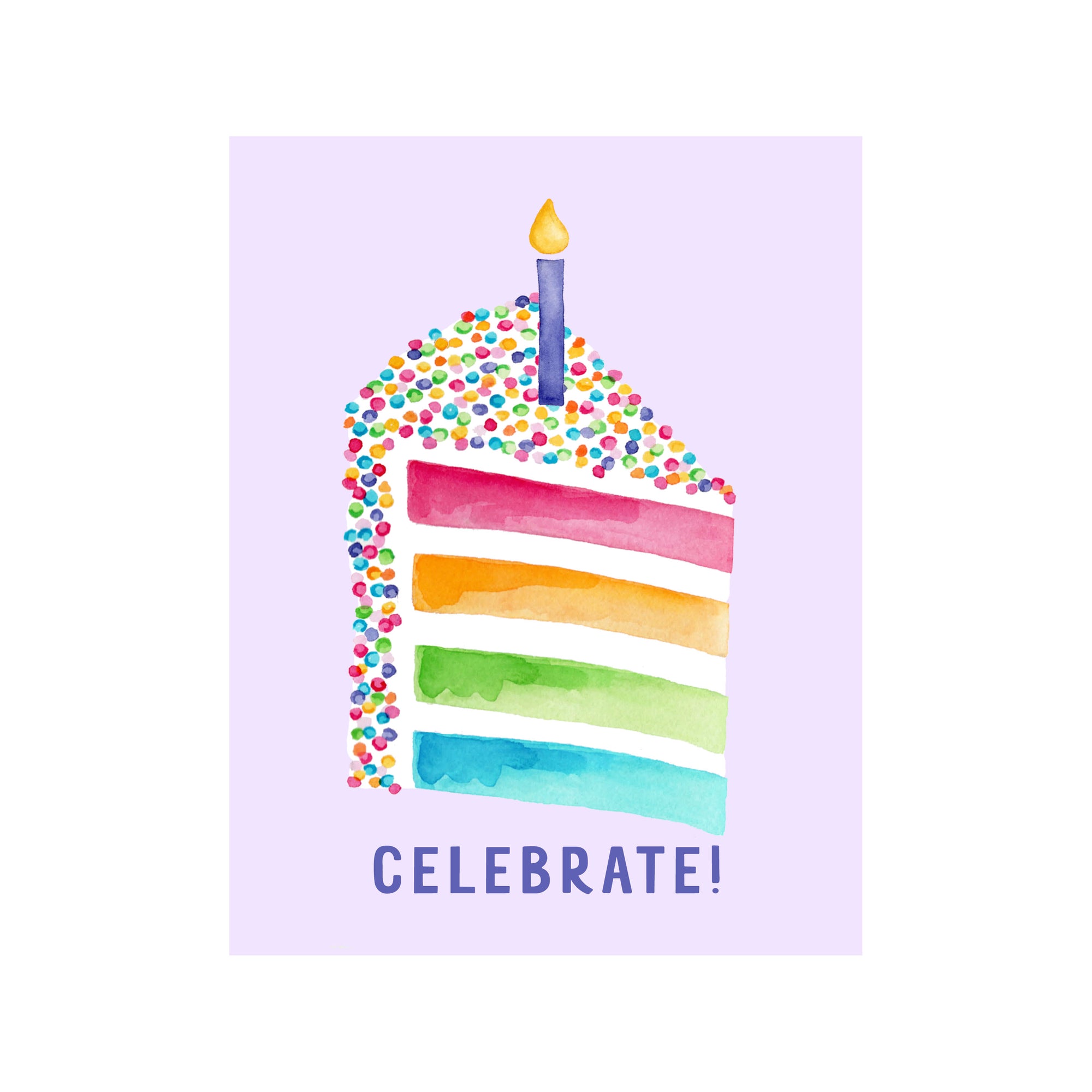 Sprinkles Cake Greeting Card