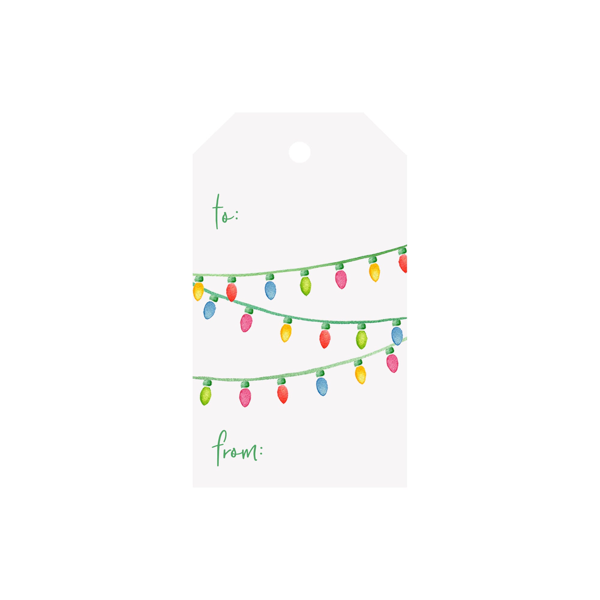 String Lights Luggage Gift Tag
