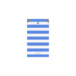 Striped Ribbon Blue Luggage Gift Tags