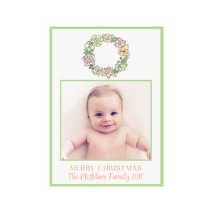 Succulent Holiday Photo Cards