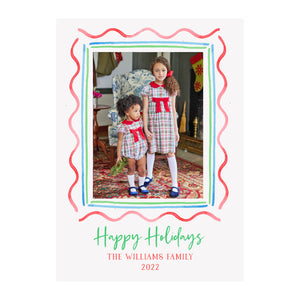 Sugarplum Swirls Holiday Photo Cards