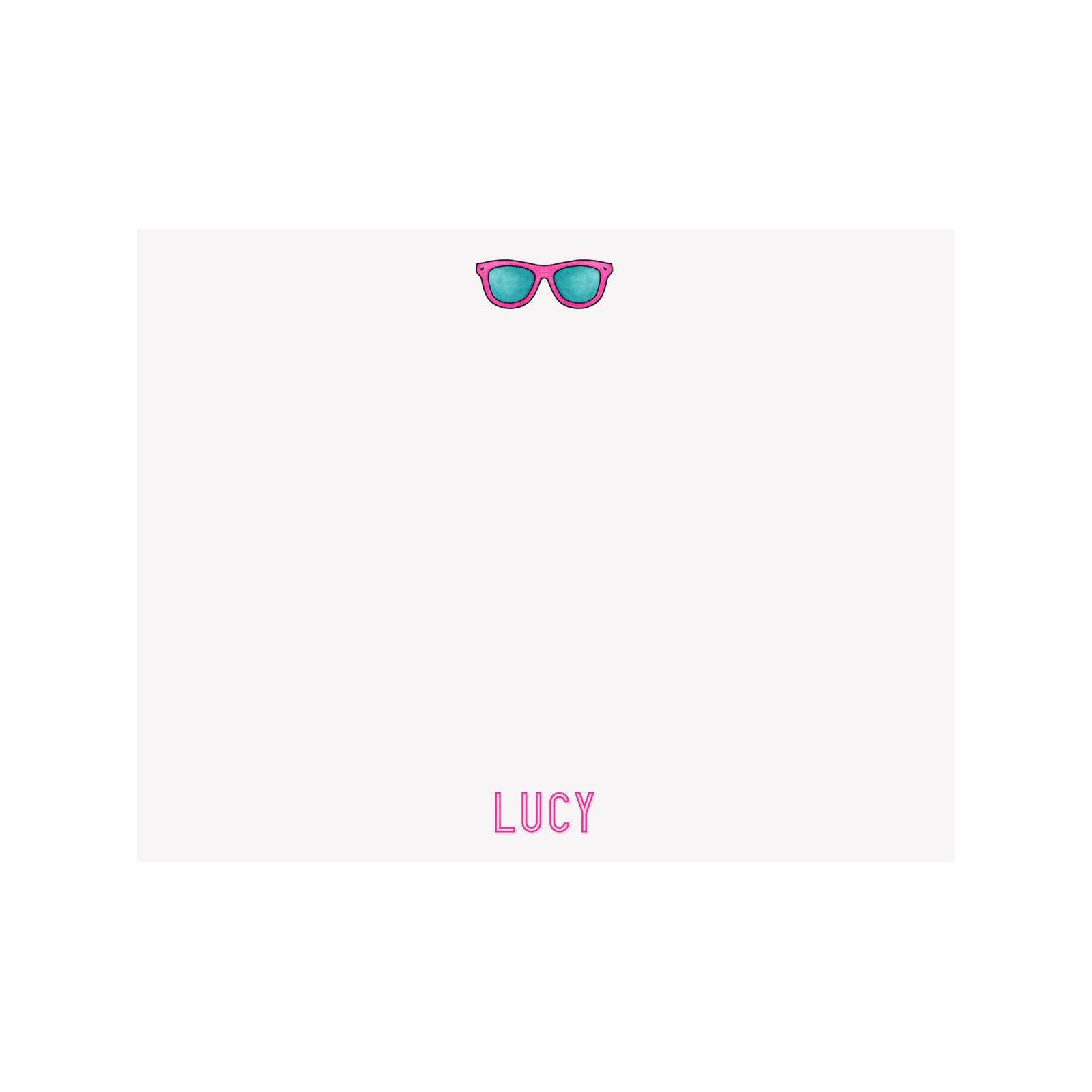 Sunglasses Stationery- Pink