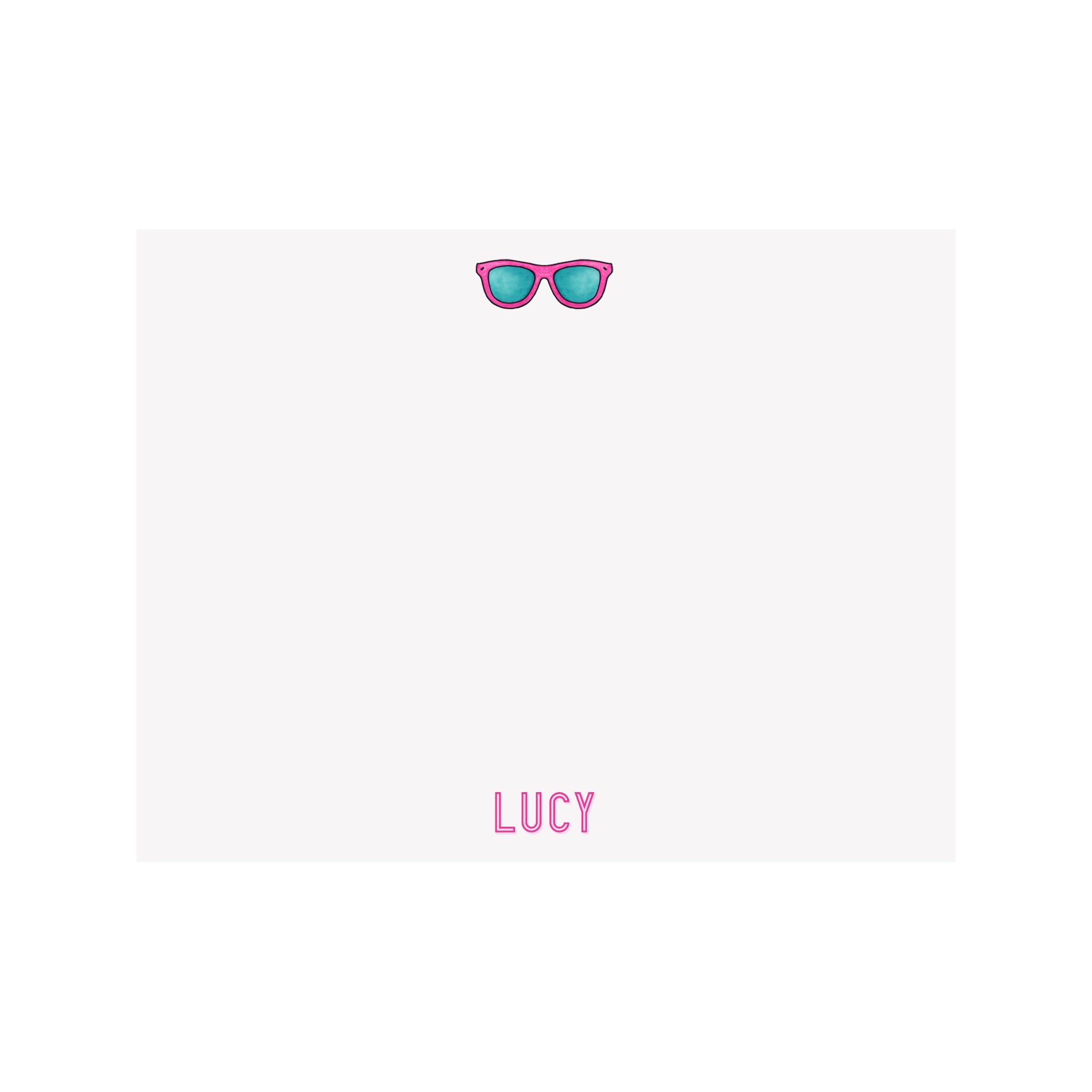 Sunglasses Stationery- Pink