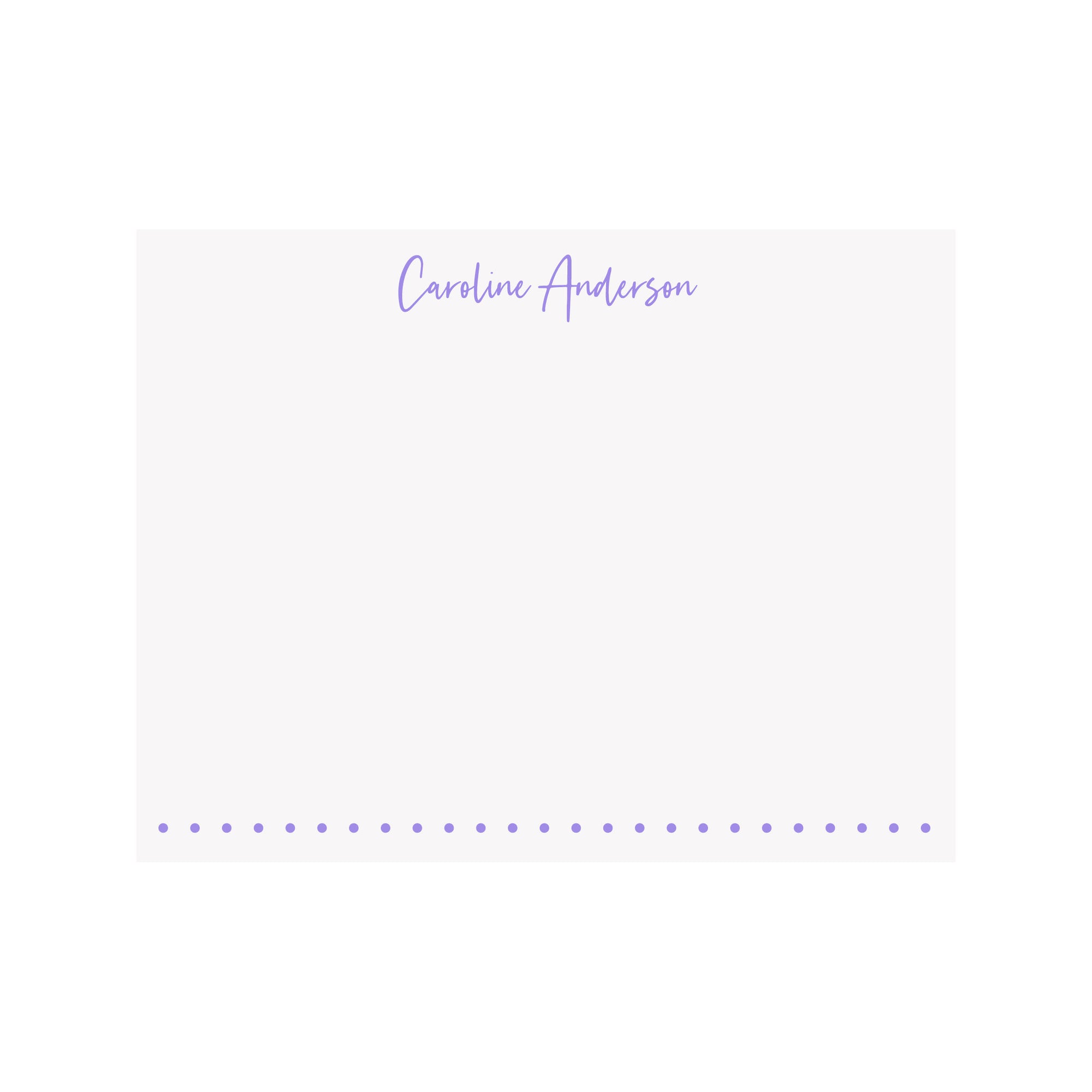 Personalized Name Stationery- Tall Script