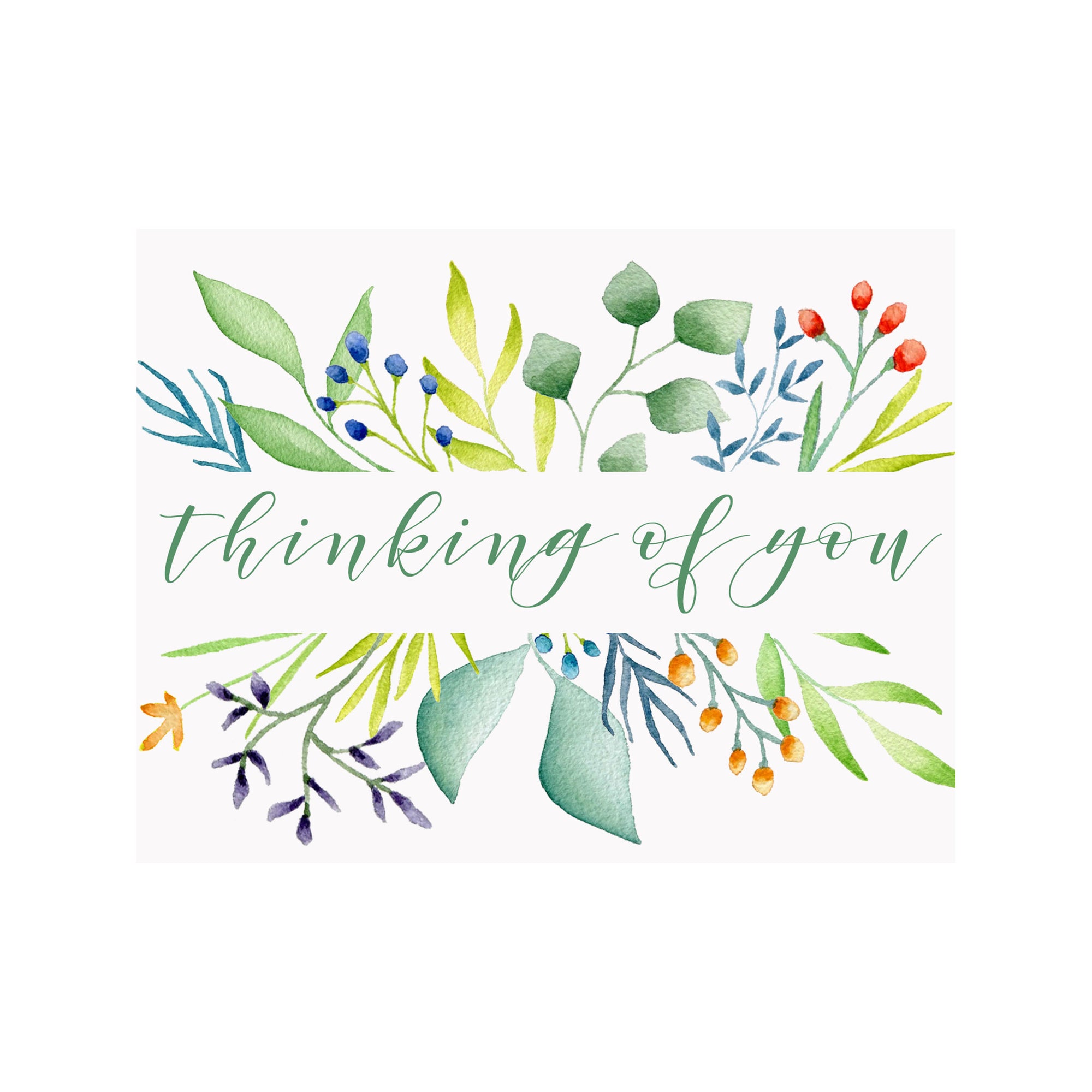 Thinking of You Foliage Greeting Card