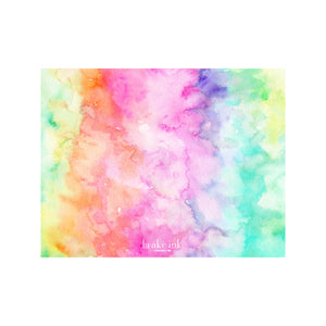 Tie Dye Monogram Stationery- Tropical