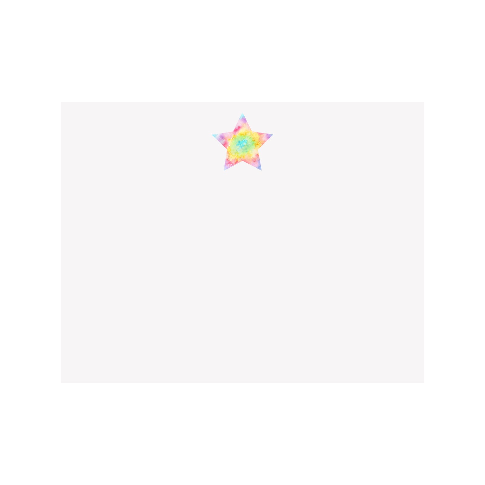 Tie Dye Star Note Card