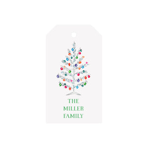 Tinsel Tree Personalized Luggage Gift Tags