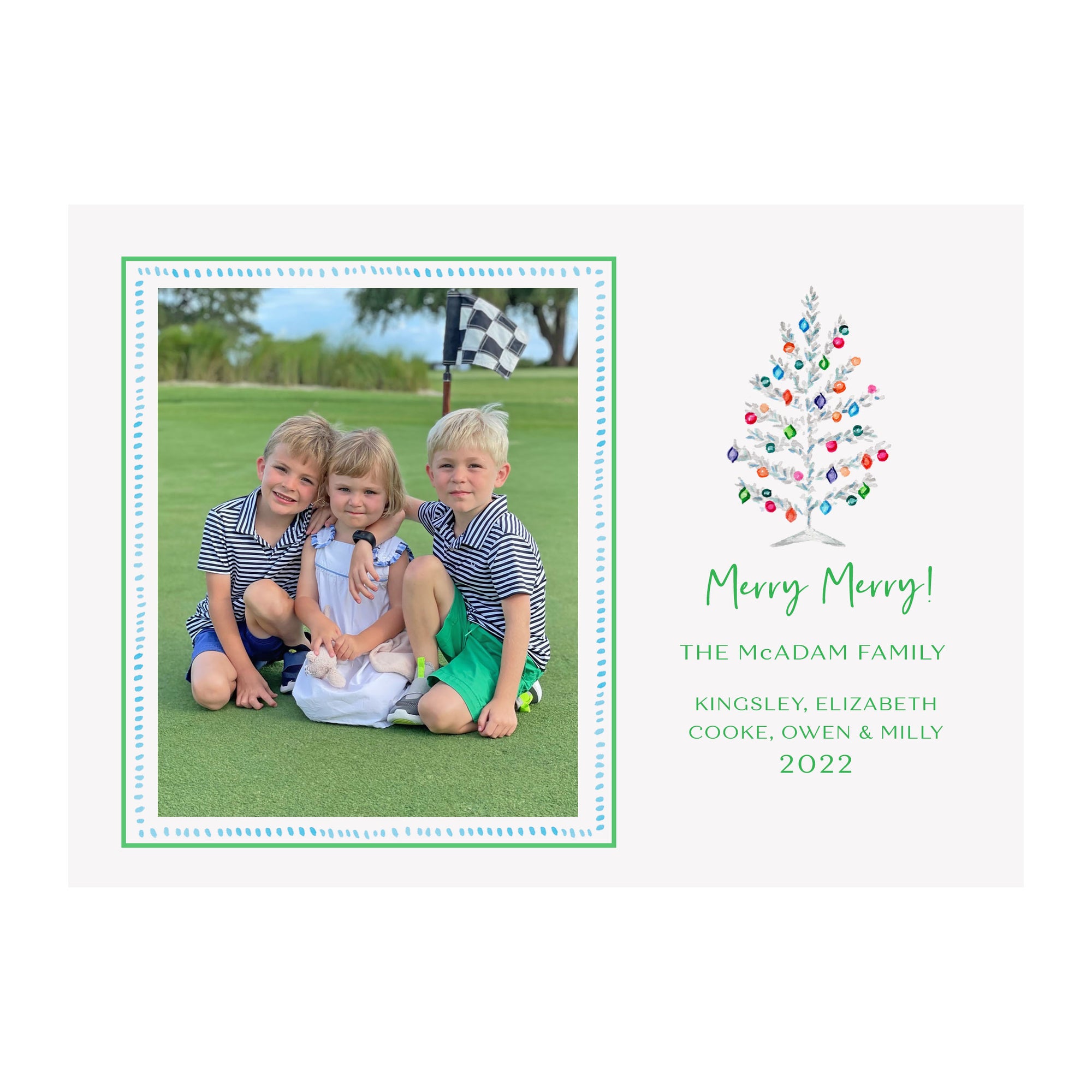 Tinsel Tree Holiday Photo Cards