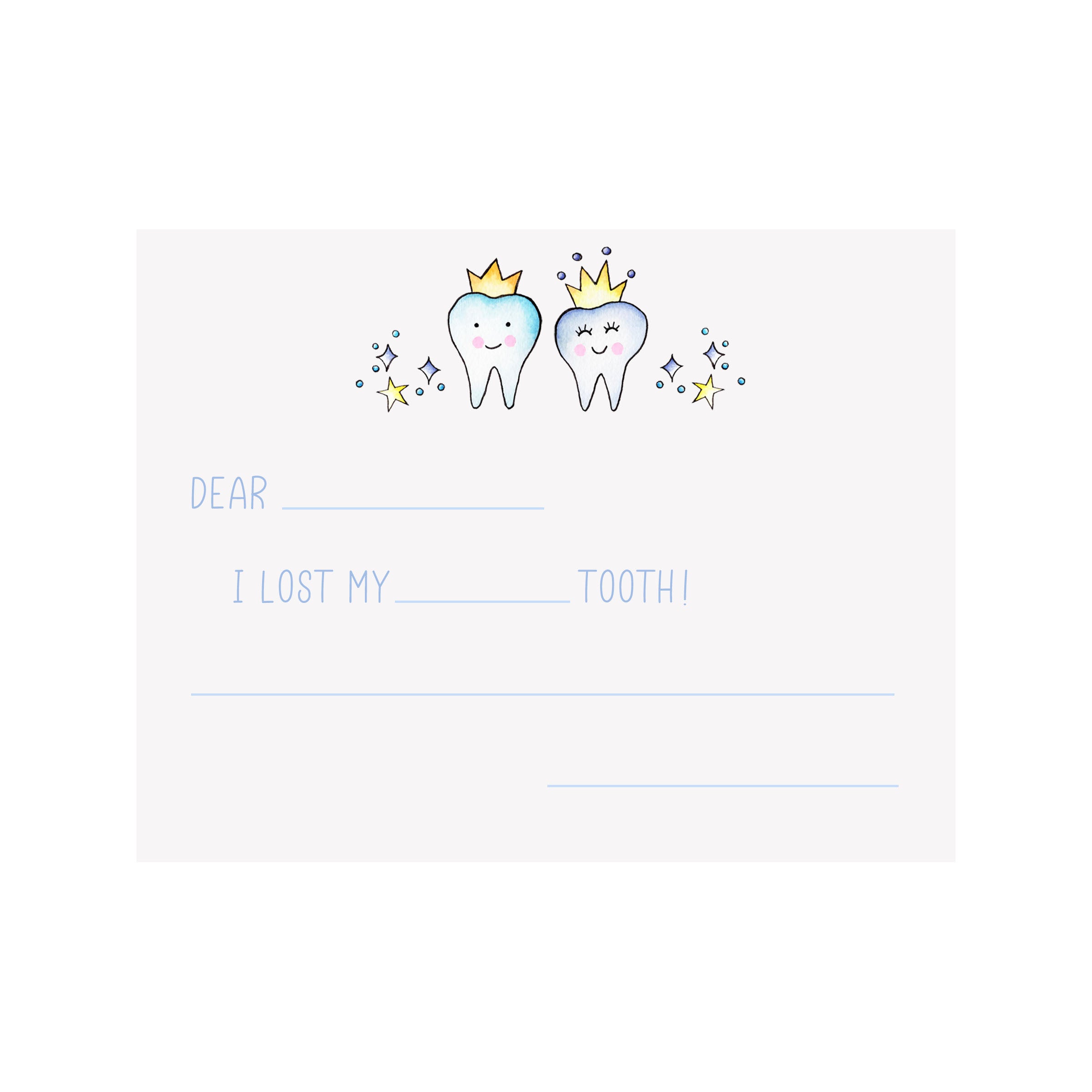 Tooth Note Border Tooth Fairy Border