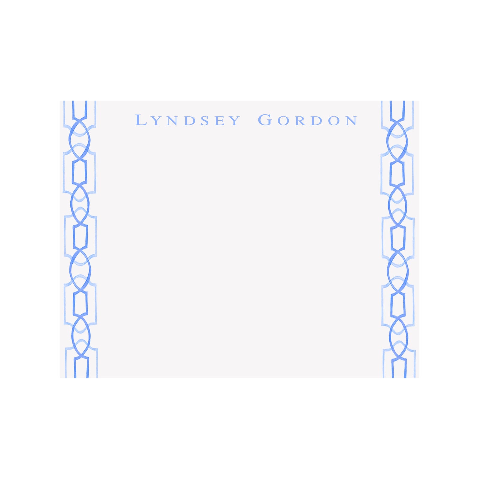 Trellis Stationery- Blue