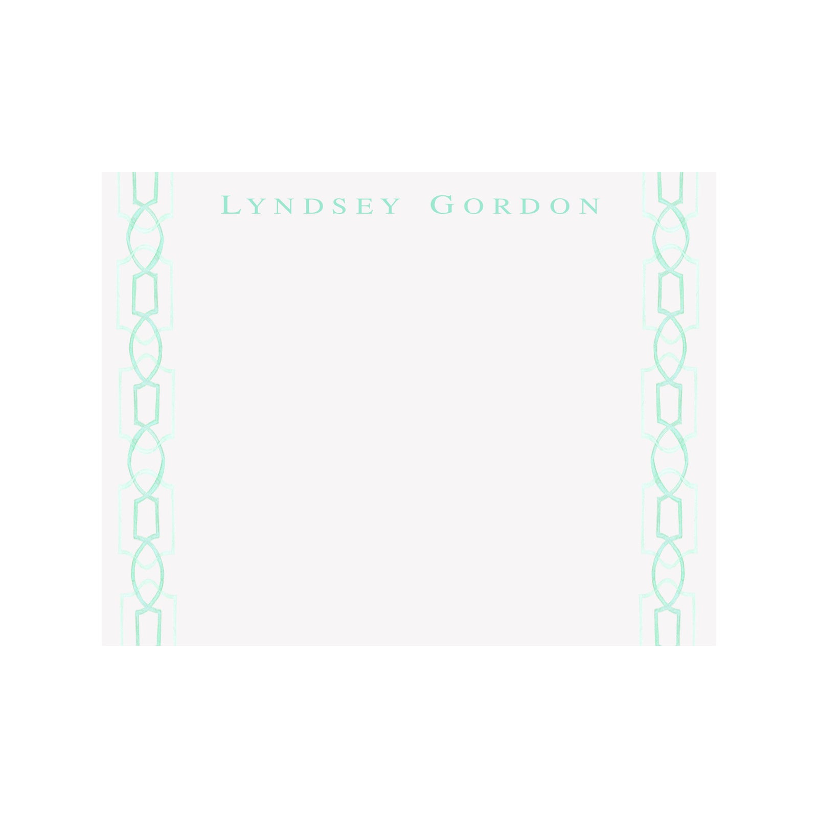 Trellis Stationery- Green