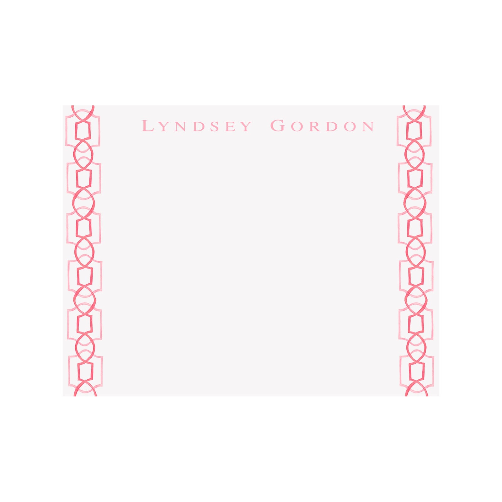 Trellis Stationery- Pink