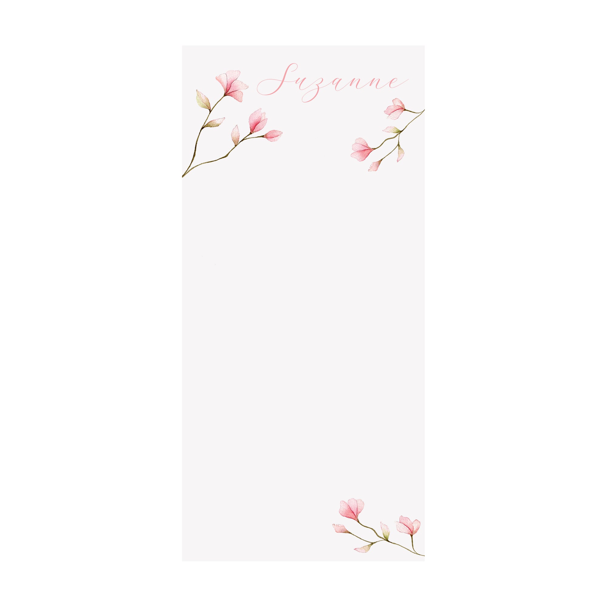 Tulip Magnolia Notepad- Personalized