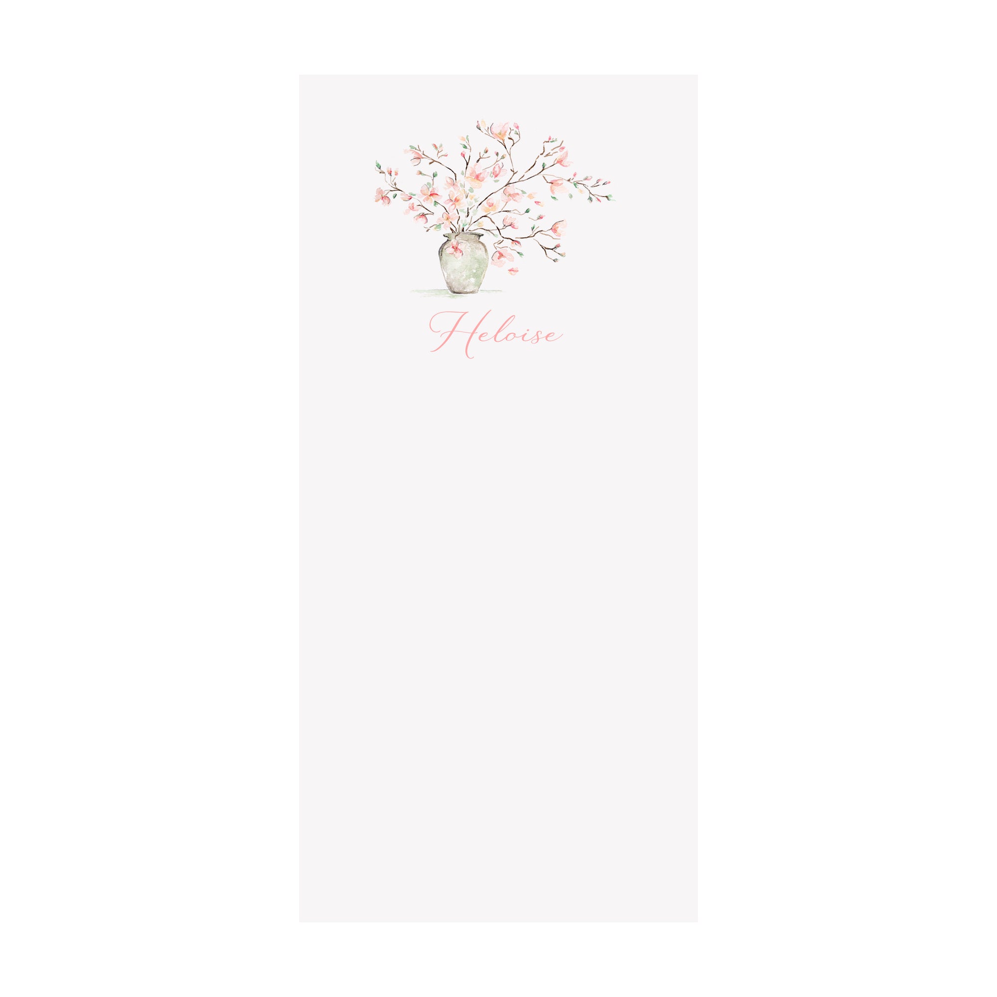 Tulip Magnolia Arrangement Notepad- Personalized