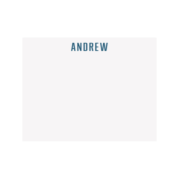 Personalized Name Stationery- Shadow - Brake Ink Stationery