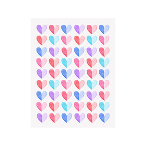 Two Tone Hearts Card