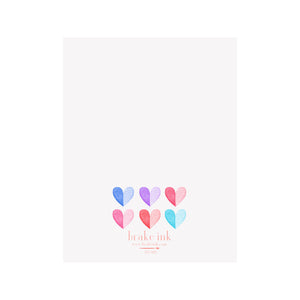 Two Tone Hearts Card